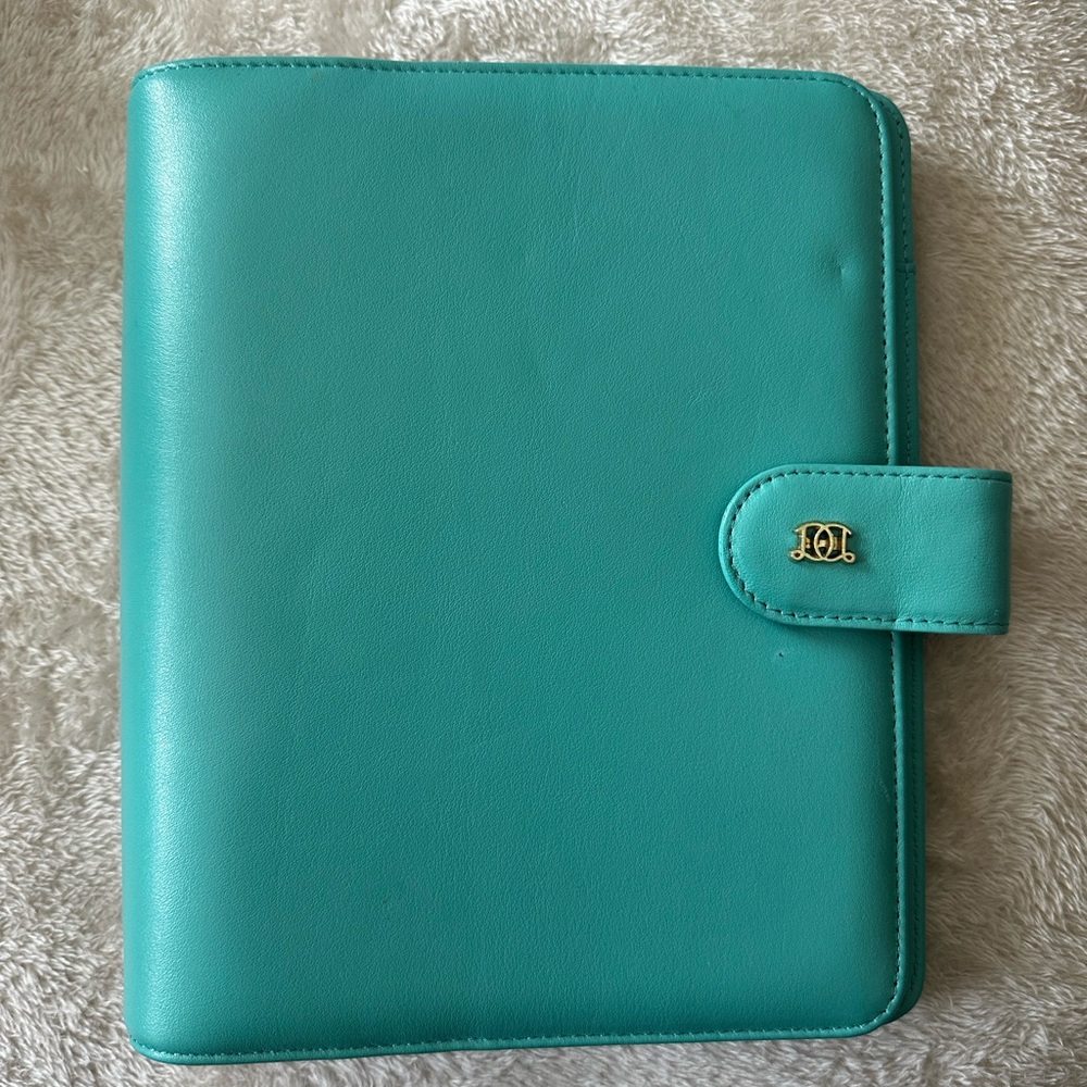 A5 Leather Binder: Mindful Mint